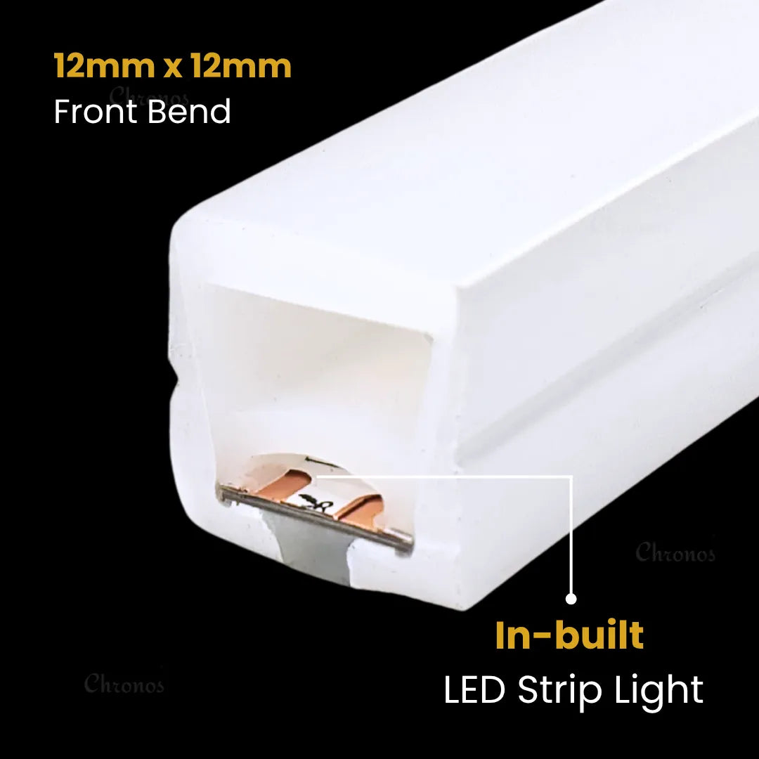 Warm white neon profile light in 50 meter continuous roll with direct AC220V operation