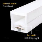 Warm white silicone neon profile light with direct AC220V operation for architectural lighting