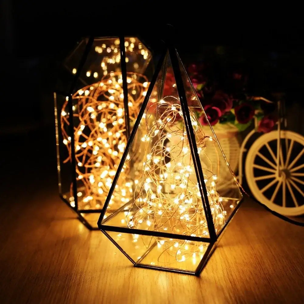 Wedding and Event Fairy String Lights – Elegant Copper Wire LED Lights by Chronos Lights