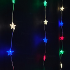 Wedding star curtain light decoration in warm white for elegant ambience