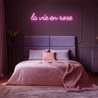 Lavie en rose Neon Sign Neon Signage Chronos lights