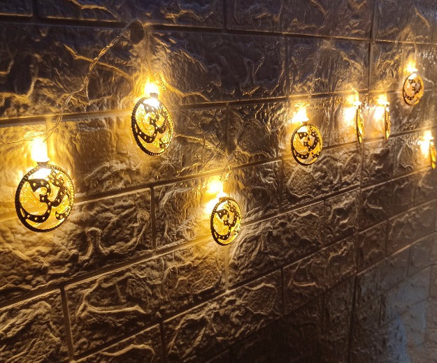 OM Metal String Lights | Amber Yellow LED