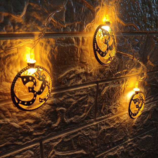 OM Metal String Lights | Amber Yellow LED