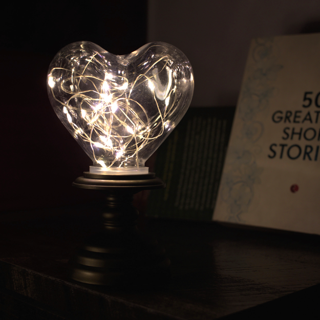 Heart Fairy Light Lamp