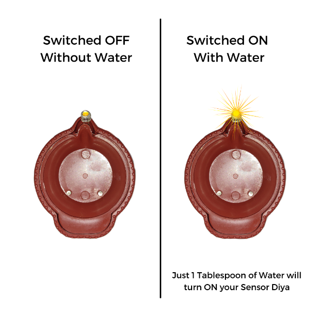 LED Brown Diya | Water Sensor | Chronos