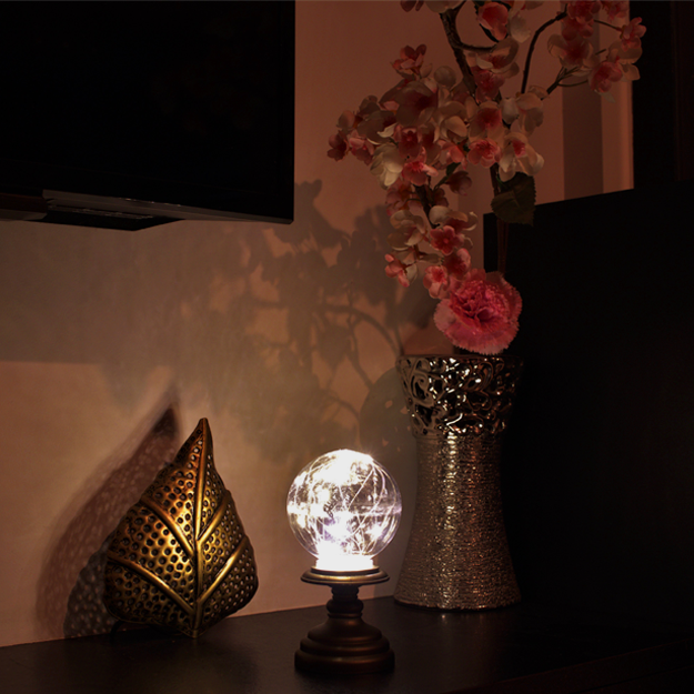 Globe Fairy Light Lamp