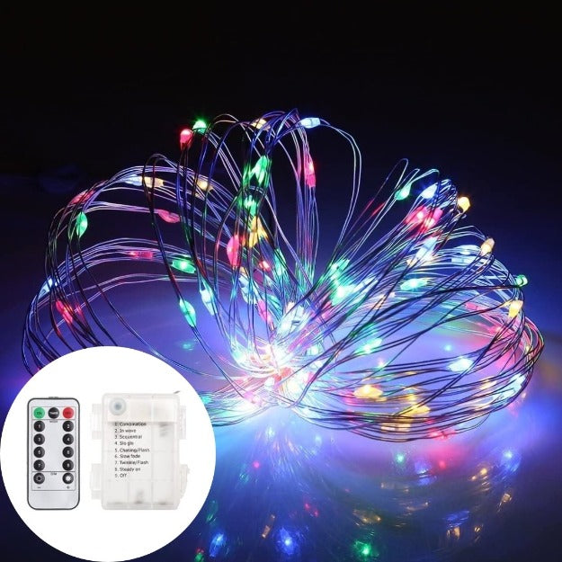 Fairy Lights - 3AA Battery Operated | Remote Control | IP44 Waterproof