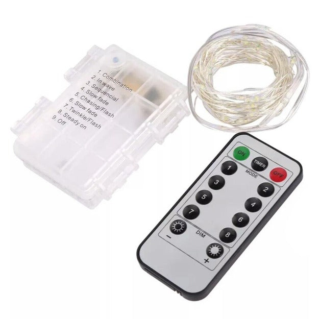 Fairy Lights - 3AA Battery Operated | Remote Control | IP44 Waterproof