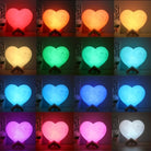 Personalized 3D Heart Shaped Moon Lamp with Photo and Message Customization CHRONOS