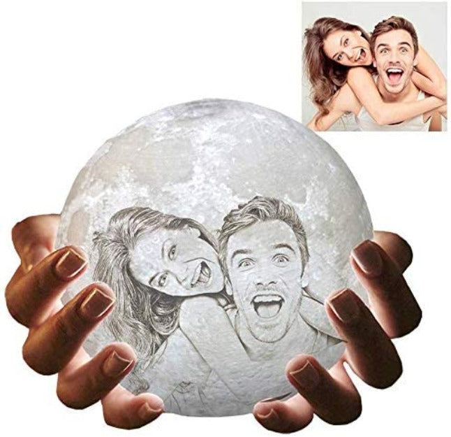 3D Moon Lamp – Customized gift with personalized design, perfect for cozy home décor and celebrations