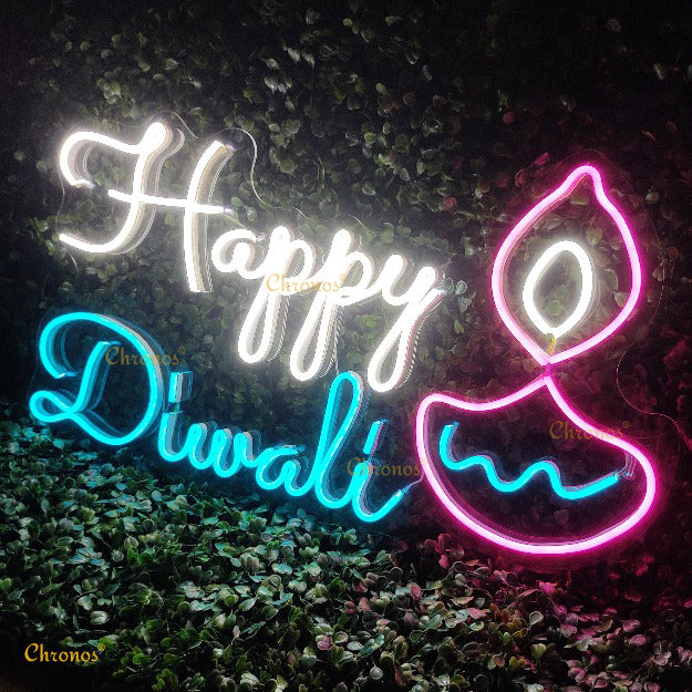 Happy Diwali Neon Sign Lights | Multi | Chronos