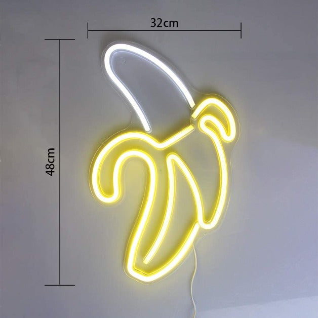 Neon Sign Light | Wall Hanging | Banana