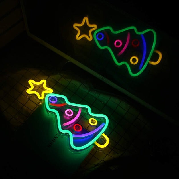 Neon Sign Light | Wall Hanging | Christmas Tree