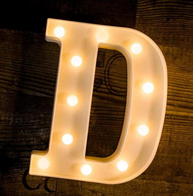 Marquee Letter Sign Lights - Alphabet D - Chronos