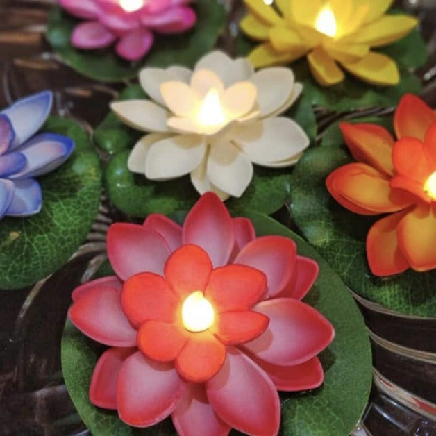 LED Lotus Floating Flower | Water Sensor