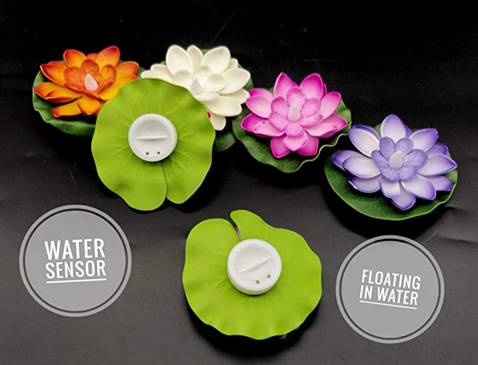 LED Lotus Floating Flower | Water Sensor