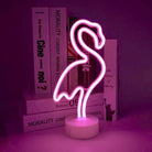Neon Sign Table Lamp Battery & USB Operated Flamingo