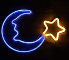 Neon Sign Light | Wall Hanging | Moon Star