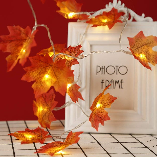 Maple Leaf String Lights | Warm White