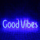 Neon Sign Light | Wall Hanging | Good Vibes - Blue