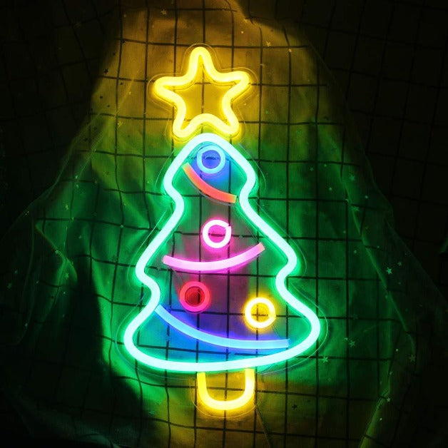 Neon Sign Light | Wall Hanging | Christmas Tree