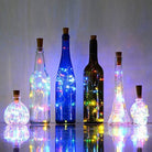 Copper Wire Fairy LED String Lights with Bottle Cork | Multi LED - Battery Operated