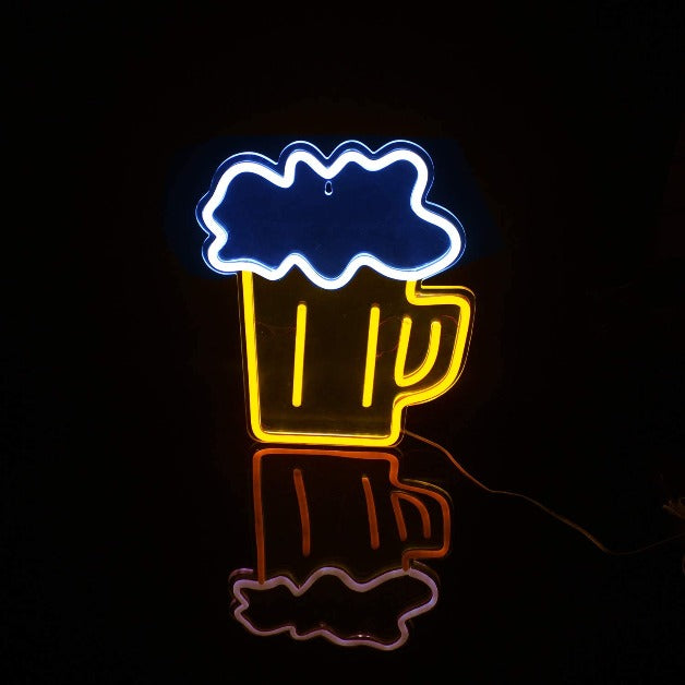 Neon Sign Light | Wall Hanging | Beer Glass