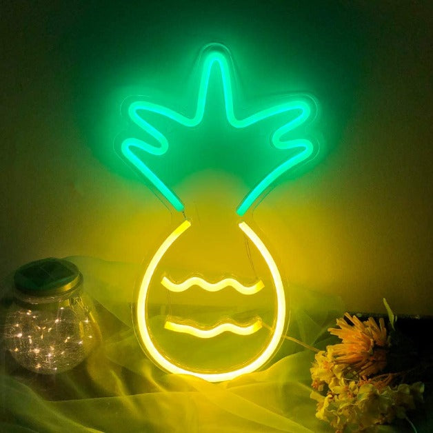 Neon Sign Light | Wall Hanging | Pineapple