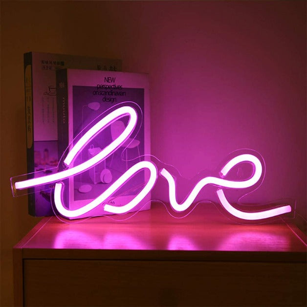 Neon Sign Light | Wall Hanging | love