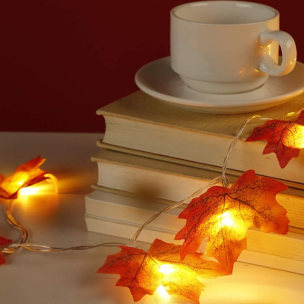 Maple Leaf String Lights | Warm White