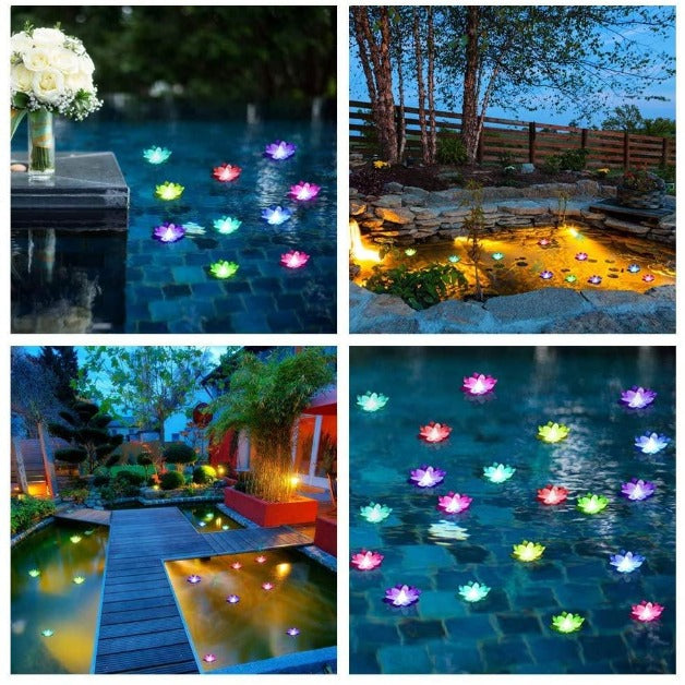 LED Lotus Floating Flower | Water Sensor