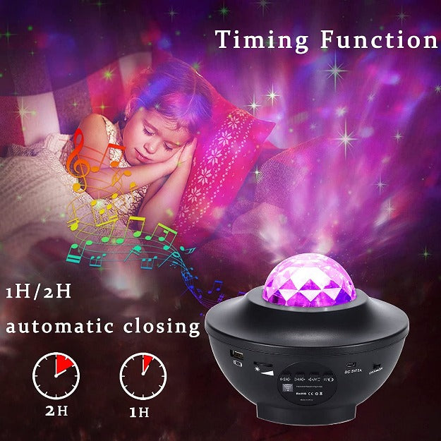 Star & Galaxy Projector Lamp with Bluetooth Speaker Chronos