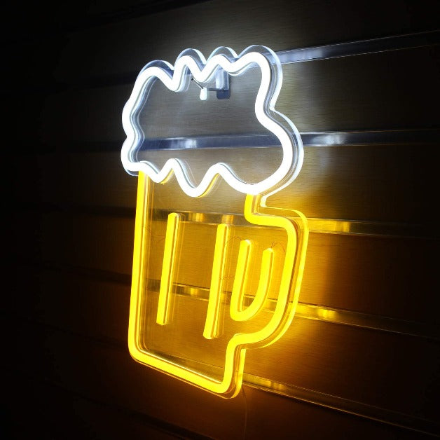Neon Sign Light | Wall Hanging | Beer Glass
