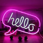 Neon Sign Light | Wall Hanging | Hello