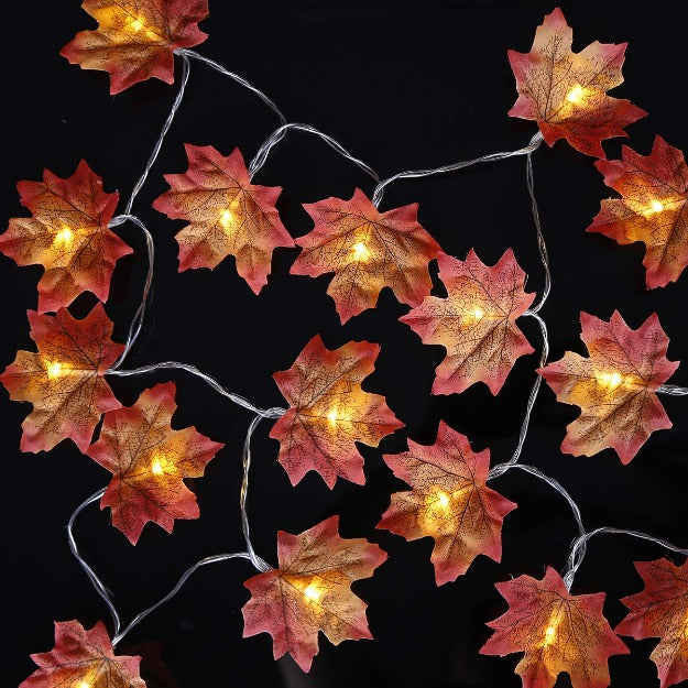 Maple Leaf String Lights | Warm White