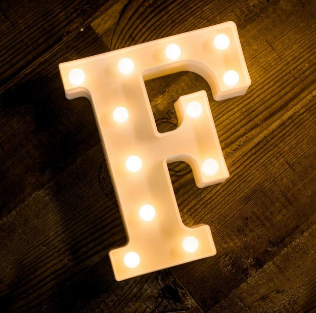 Marquee Letter Sign Lights - Alphabet F - Chronos