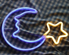 Neon Sign Light | Wall Hanging | Moon Star