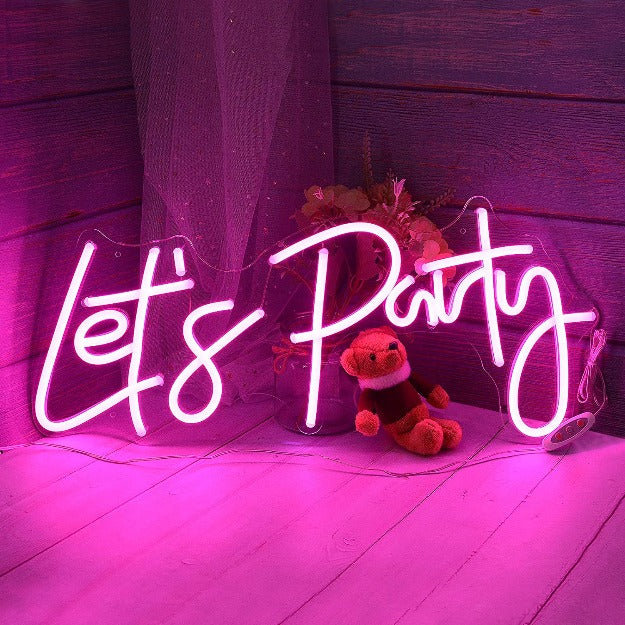 Let's Party Neon Sign Neon Signages Chronos Lights 