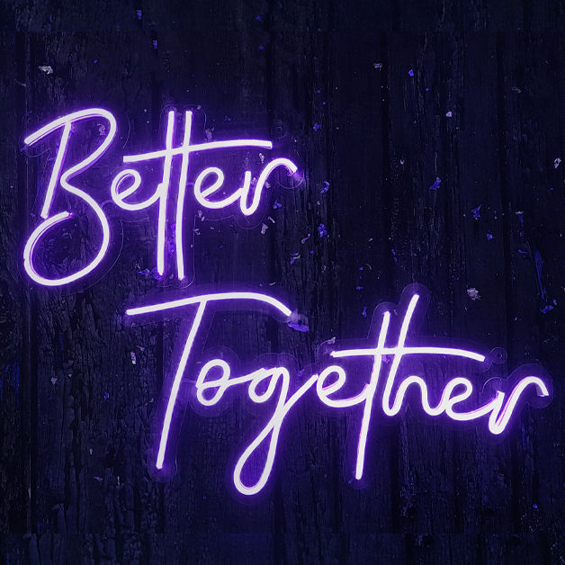 Better Together Neon Sign Light - Purple