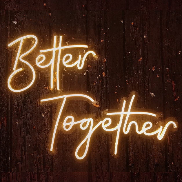 Better Together Neon Sign Light - Warm White