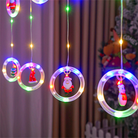 Christmas Rings Curtain Lights | Multi LED | Chronos Lights