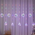 Christmas Rings + Balls Curtain Lights | Multi LED | Chronos Lights