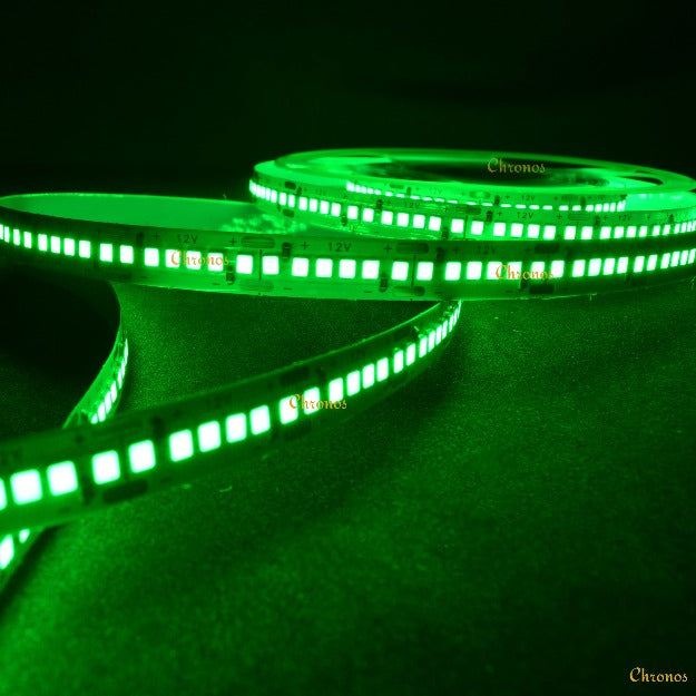 LED Strip Light 2835 SMD LED 240 LED Per Meter Green | Chronos lights