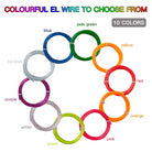 Neon Electroluminescent EL Wire Lights | 2AA Battery Operated - Chronos