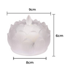 Lotus LED Moving Wick Candle | Warm White | Pack of 6 | Chronos