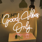 Good Vibes Only | Neon Sign Light | Warm white