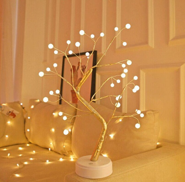 Bonsai Spirit Tree with Pearl Lights Table Lamp | Warm White