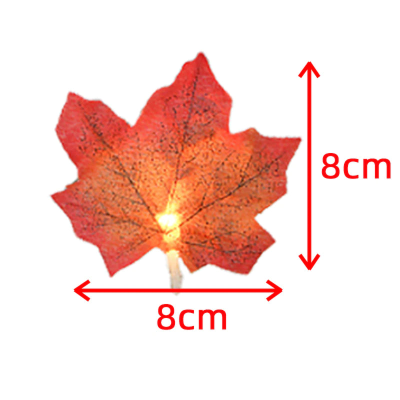 Maple Leaf String Lights | Warm White