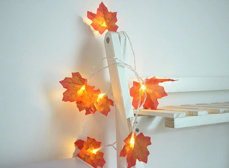 Maple Leaf String Lights | Warm White