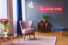 Lavie en rose Neon Sign Neon Signage Chronos lights